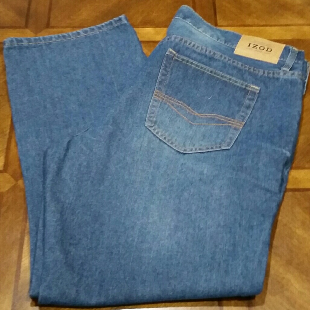 Mens Straight Fit Jeans by IZOD Size W42 L30